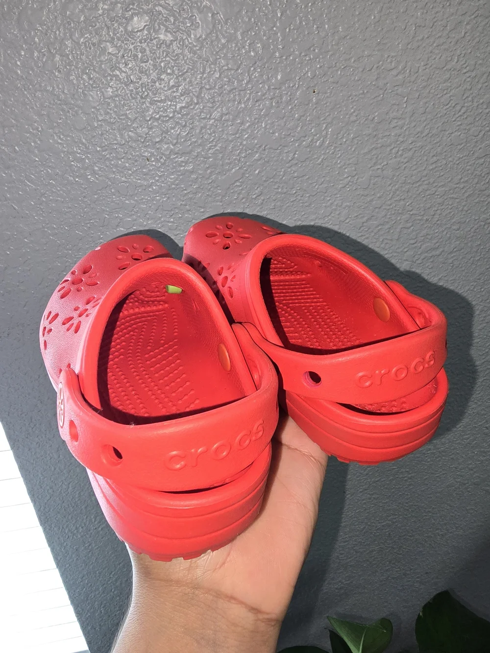 Crocs Kids Classic Floral Clog - Red